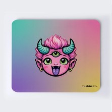 Üç Gözlü Sevimli Canavar Mousepad