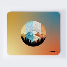 Renkli Dağ Manzarası Mousepad