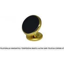 Tak Kolay Telefonluk Mıknatıslı Torpidoya Bantlı Altın Sarı