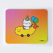 Partiye Zorla Getirilmiş Kedi Mousepad