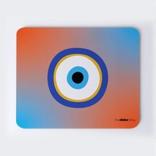 Nazar Boncuğu Sarı Beyaz Mousepad
