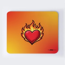Ateşli Kalp Mousepad