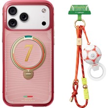 Torras Telefon Askısı Futbol Topu Tasarımlı World Cup Edition Anahtarlık Boyun Askısı Turuncu