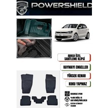 POWERSHIELD Volkswagen Polo 2009-2016 Uyumlu Araca Özel 5D Premium Havuzlu Oto Paspas Takımı