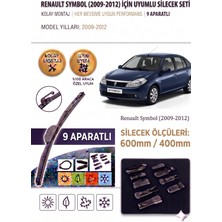 AutoBase Renault Symbol Ön Cam Silecek Takımı 2009-2012