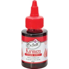 Dr. Gusto Kırmızı Likit Gıda Boyası 60 gr Hızlı Renk Verme Özelliği ile Şeker Hamuru ve Kremalarda Kullanım