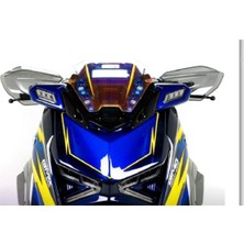 Yamaha Xmax 250-300 (2024-26) Nemo Füme Yan Deflektör ve Elcik Koruma Seti