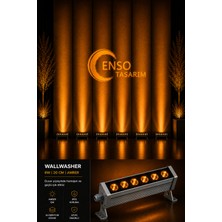 Enso Tasarım 6W 20 cm Amber LED Wallwasher Dış Cephe Duvar Cami Bahçe Aydınlatma