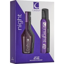 Caldion Night Erkek Parfüm EDT 100 ml + 150 ml Deodorant Hediyelik Seti Şık Tasarım