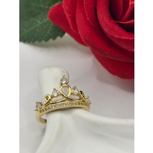 Ry Collections Xuping Taş Şekilli Kristal Taşlı Ayarlanabilir Prenses Yüzük