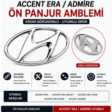 Artek Hyundai Accent Era / Admireuyumlu Ön Panjur Amblemi Krom Görünümlü
