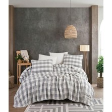 Livoras Home Müslin Pamuklu Yastıklı Yatak Örtüsü 240 x 260 cm