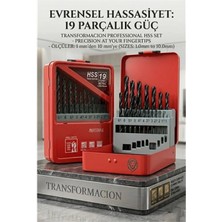 MiraLive 19 Parça 1 - 10MM Alüminyum Metal Ağaç Hss Uçlu Dın 338RN Matkap Ucu Seti  723033