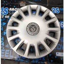 Yk 14 Inç Peugeot 206 / 208 / 301 / 306 / Partner Uyumlu Jant Kapağı 4'lü Takım Amblem Hediyeli