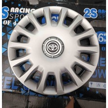 Yk 14 Inç Toyota Corolla / Yaris / Auris Uyumlu Jant Kapağı 4'lü Takım Amblem Hediyeli