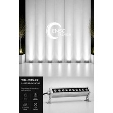 9W 30 cm Beyaz LED Wallwasher Dış Cephe Duvar Cami Bahçe Aydınlatma