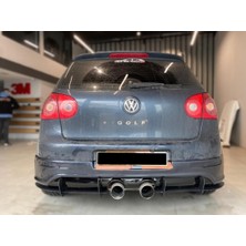 Tuning Vadisi Golf 5 R32 Tampon Uyumlu Difüzör Flap 6 Parça Parlak Siyah 2003 2009 Arası