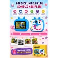 Vothoon Unicorm Tasarımlı Anında Baskılı Çocuk Fotoğraf Makinesi 1080P Dijital Çocuk Kamerası