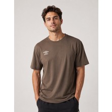 Umbro Season Erkek Kahverengi Pamuklu Spor Tişört NF0150