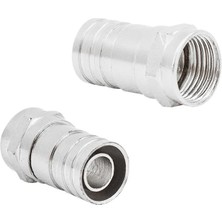 Elektromer F Konnektör Sıkmalı Rg6 Kısa Tip