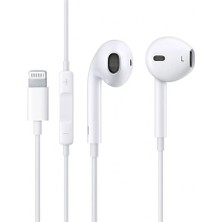 MuhendisTech Apple iPhone 7 8 x Xr Xs Xsmax 11 12 13 14 Pro Max Uyumlu Mikrofonlu Kulaklık Lightning Konnektörlü Earpods Kulaklık TAK ÇALIŞTIR MuhendisTech