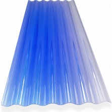 Oluklu Çatı Kaplama Levhası Şeffaf PVC 87,5X100 Cm 0,7 mm 1 Adet=0,87 M2 Küçük Alanlar İçin İdeal