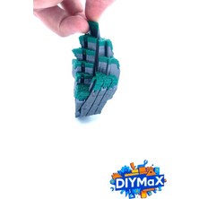Dıymax Voksel Fidget Çim Küp 3.5cm | Pixel Art Kaydırmalı Stres Oyuncağı – El Oyuncağı