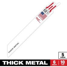 Milwaukee Sawzall Tilki Kuyruğu Bıçağı 48-00-5092 5'li Paket