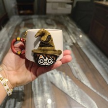 Bonita Bon Luxe "Mühürlü" 3D Kabartmalı 2026 Charm Hediyeli El Yapımı Harry Potter Seramik Hermione Kupa Mug