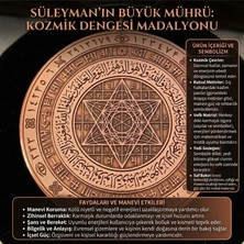 Zib Grips Mührü Süleyman Bakır Kolye Ayet Dua Vefk Tılsım