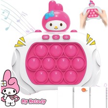 Düşler Oyuncak Dünyası Işıklı Sesli Müzikli My Melody Karakterli Popit Pilli Eğitici Stres Giderici Konsol My Melody