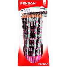 Danacı Kırtasiye Love Desenli Kurşun Kalem 2b Pensan 3 Adet
