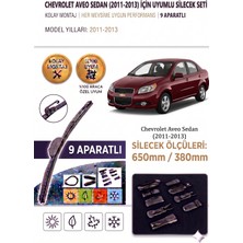 AutoBase Chevrolet Aveo Sedan Ön Cam Silecek Takımı 2011-2013
