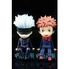 Dek Jujutsu Kaisen Gojo Satoru ve Yuji Itadori Ikili Set Anime Koleksiyon Figürü 8-10 cm