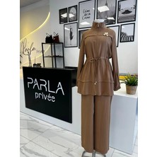Otto Desigen Fermuarlı Pantolonlu Takım