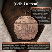 Zib Grips Antik Bakır Celb-I Kerem Kolye - Özel Vefk ve Esma-Ül Hüsna Işlemeli Manevi Koruma Tılsımı