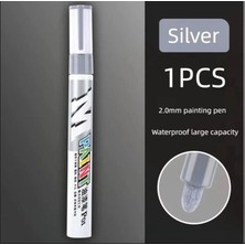 Rötuş Kalemi Paint Pen Gümüş Renk | Metal, Ahşap ve Oto Yüzey Boyası