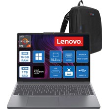 Lenovo Ideapad Slim 3 15ARP10 Amd Ryzen 7 170 16GB Ddr5 1tb SSD 15.3" Wuxga (1920X1200) IPS 300NITS WIN11HOME Taşınabilir Bilgisayar 83K700PSTRH03+ZETTAÇANTA