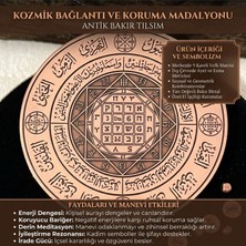 Zib Grips Ayetel Kürsi Esmaül Hüsna Bakır Kolye Vefk Tılsım %100 Saf Bakır Rızık Bolluk Bereket Nazardan Korunma Duası Manevi Cevşen Kutsal Geometri Kadim Havas Sembollü Uniseks Madalyon