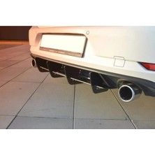 Tuning Vadisi Golf 7,5 Gti Tampon Uyumlu Difüzör Flap Splitter Parlak Siyah 2017-2019 Arası