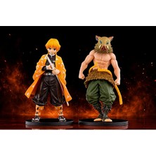 Dek Demon Slayer Zenitsu Agatsuma & Inosuke Hashibira 2'li Anime Figür Seti 15 cm