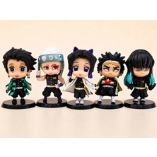 Dek Demon Slayer 5'li Figür Seti Tanjiro Tengen Uzui Shinobu Gyomei Muichiro 7 cm