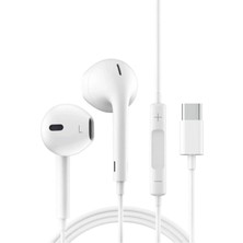 MuhendisTech iPhone 15 16 17 Serileri, Samsung, Xiaomi, Huawei, Oppo ve Realme Uyumlu Type-C Stereo Mikrofonlu Kulaklık Tak Çalıştır MuhendisTech