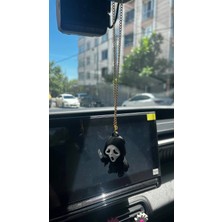 Şimika Çığlık Ghostface Hayalet Dikiz Ayna Süsü 3D