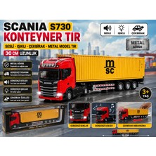 Trust Store Scanıa S730 Msc Konteyner Tır 30 cm Sesli Işıklı Çekbırak Metal Model Tır  Gerçekçi