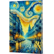 Ezel Glory Van Gogh 6 - Sokak Çizgili Yan Boyamalı Defter