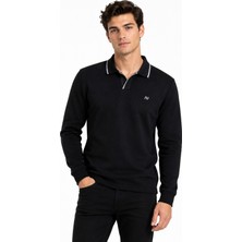 Advante Erkek Mevsimlik Spor Polo V Yaka Sweatshırt BGL-ST05469