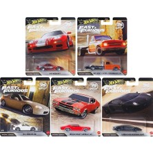 Hot Wheels Premium Fast & Furious 25 Years 5'li Set Mazda Rx-7 Honda Del Sol Chevelle Ss Aventador