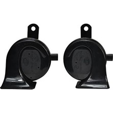Korna TE26 Set - 12V - 110DB(A) - 400Hz-500Hz - Düşük Ses/yüksek Ses - Elektrikli - Ece Onaylı - Gövde Rengi: Siyah - Miktar: 2 Fanfare 12010881