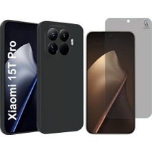 Coolacs Xiaomi Mi 15T Pro Uyumlu Premium Telefon Kılıfı ve Hayalet Privacy Tam Kaplayan Cam Ekran Koruyucu